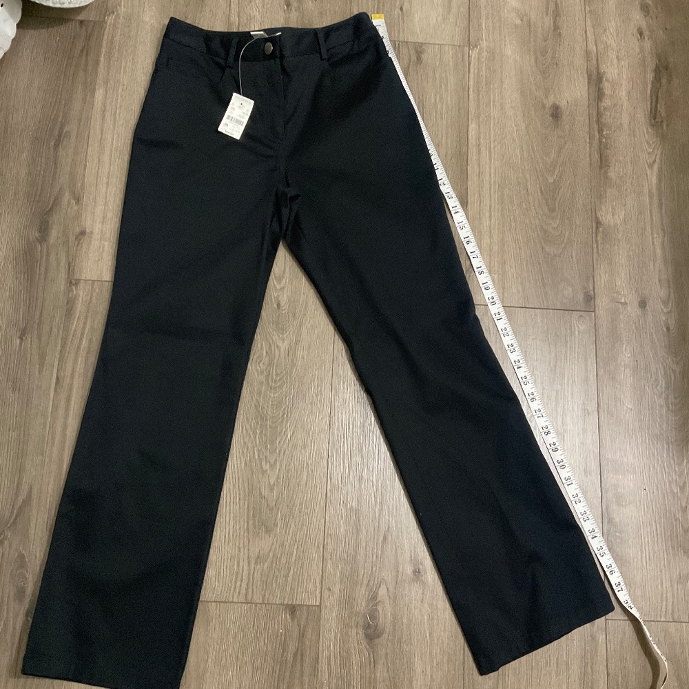 Petite Sophisticate Black Trousers Slacks Chinos Pants Stretch